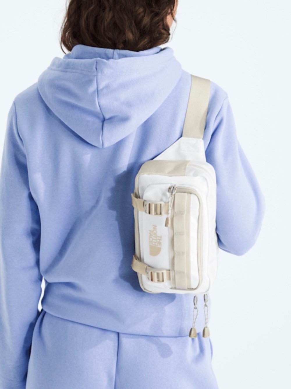 NEW The North Face Base Camp Lumbar Pack hip fanny waist bag White Ash W/RECEIPT